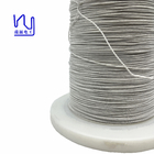 Custom 38 Awg / 65 Strands Ustc Litz Wire Nylon Served Silver Conductor