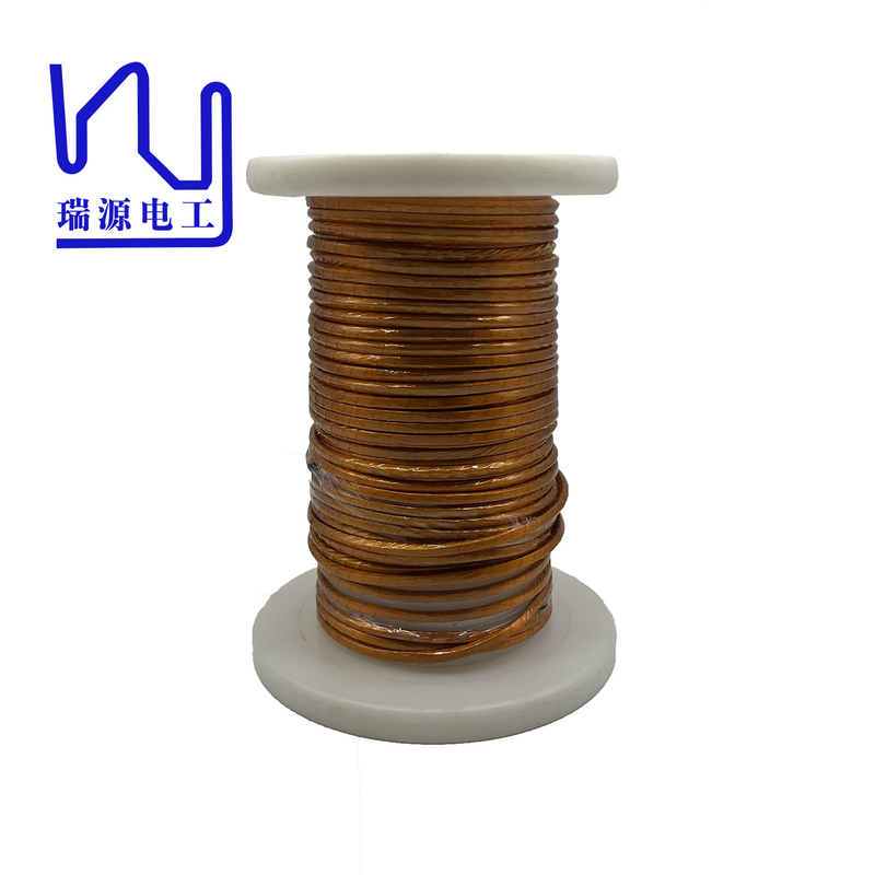 Enamelled 3500v Copper Litz Wire Pi Film Rectangular Profile 4.1mm * 3.9mm