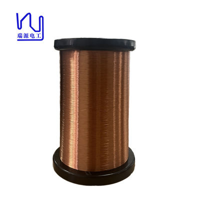 Ultrafine 0.09mm Hot Wind Self Bonding Enameled Copper Wire Solid Conductor