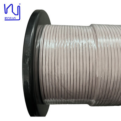 Flat litz wire 4.5mmx4.4mm 0.05mmx4875 nylon serving copper litz wire For Transformer